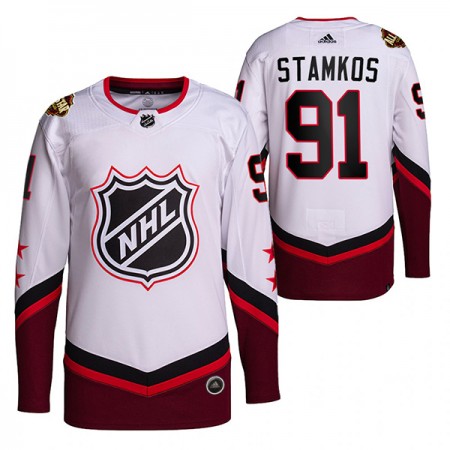 Herren Eishockey Tampa Bay Lightning Trikot Steven Stamkos 91 2022 NHL All-Star Weiß Authentic